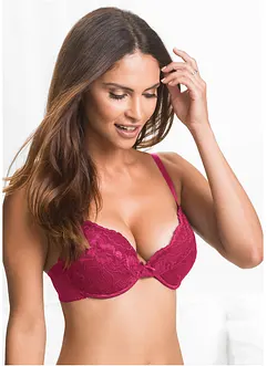 (3er Pack) Push-up-BH mit feiner Spitze, bonprix
