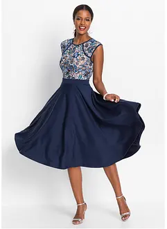 Midikleid mit Spitze, bonprix