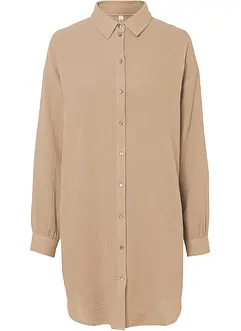 Oversize Musselin-Longbluse, bonprix