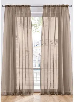 Lot de 2 voilages unis, bonprix
