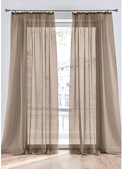Gardinen aus leichtem Voile (2er Pack), bonprix