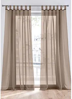 Gardinen aus leichtem Voile (2er Pack), bonprix