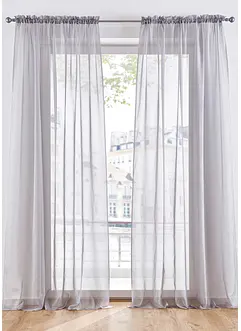 Gardinen aus leichtem Voile (2er Pack), bonprix