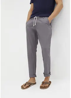 Regular Fit Chinohose mit Leinen, Straight, bonprix