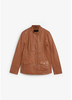 Veste en cuir nappa d’agneau, bonprix