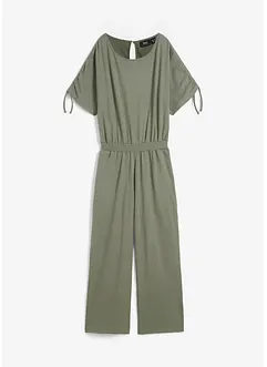 Jersey-Jumpsuit mit weitem Bein, bonprix