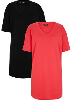 Oversize-Kleid mit aus reiner Baumwolle (2er Pack), bonprix