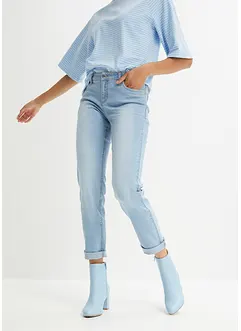 Jean droit taille mi-haute, extensible, bonprix