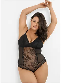 Body aus Spitze mit recyceltem Polyamid, bonprix