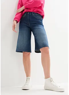 Jeans Bermuda High Waist, Stretch, bonprix
