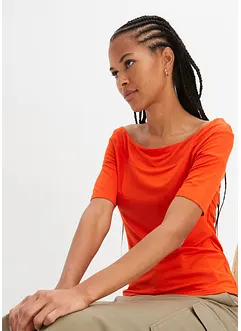 T-shirt encolure Bardot, bonprix