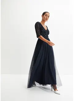 Maxikleid mit Paillettenstickerei, bonprix