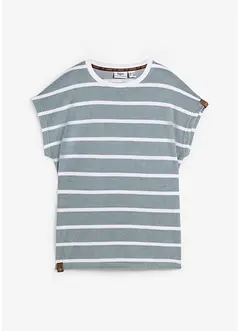 Shirt mit Streifen, kurzarm, bonprix