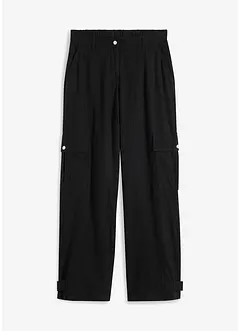 Pantalon cargo avec lin, bonprix