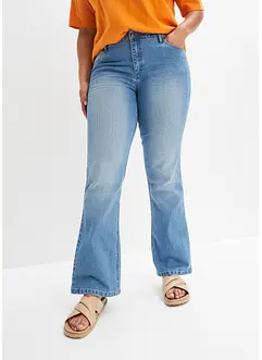 Jean flare taille mi-haute, extensible, bonprix