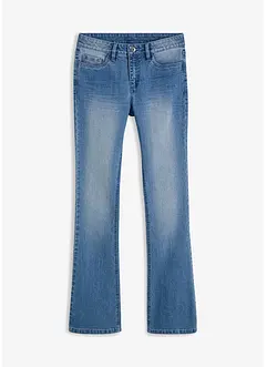 Jean flare taille mi-haute, extensible, bonprix