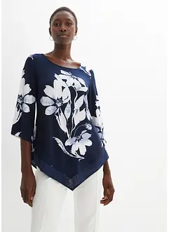 Shirt-Tunika mit floralem Muster, bonprix