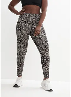 Sport-Leggings mit Print, schnelltrocknend, bonprix