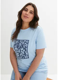 T-Shirt mit Blumendruck, bonprix