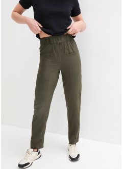 Weite Hose mit aufgesetzten Taschen und High-Waist-Bequembund, bpc bonprix collection
