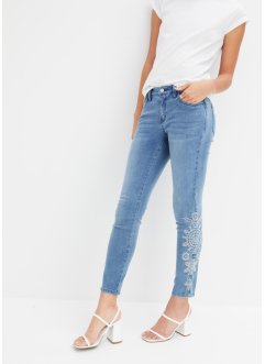 Skinny-Jeans mit Lochstickerei, BODYFLIRT