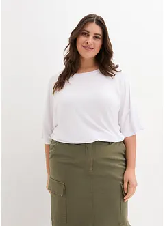 Oversize-Shirt aus fließender Viskose, bonprix