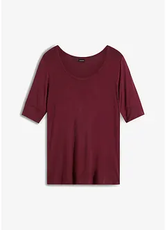 Rundhalsshirt aus softer Viskose, bonprix
