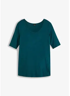 Rundhalsshirt aus softer Viskose, bonprix