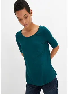 Rundhalsshirt aus softer Viskose, bonprix