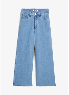Wide-Leg-Jeans, High Waist, cropped, bonprix
