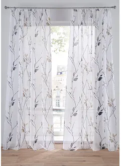 Gardine aus leichtem Voile (1er Pack), bonprix