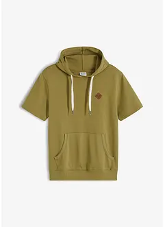 Sweat à capuche, manches courtes, bonprix