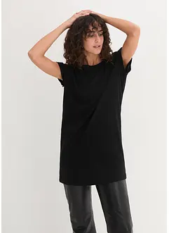 Boxy-Longshirt mit kurzen Ärmeln, bonprix