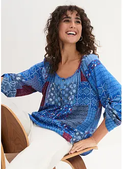 Blouse manches longues effet froissé, bonprix