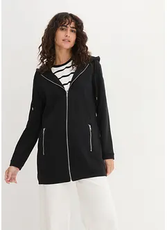 Long-Sweatjacke mit Reißverschlusstaschen, bonprix