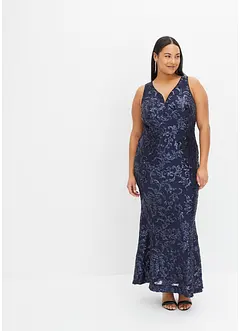 Robe longue à paillettes, bonprix