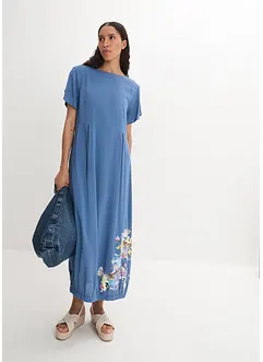 bedrucktes Maxikleid aus fließender Viskose, bonprix