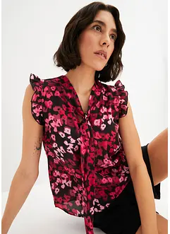 Blouse imprimée à lavallière, bonprix