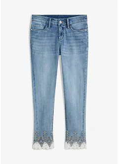 Jean skinny à dentelle, bonprix