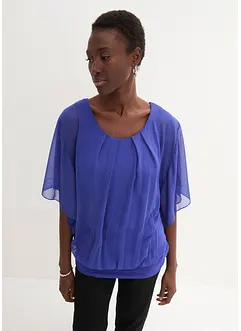 Chiffon Tunika mit Untertop, bonprix