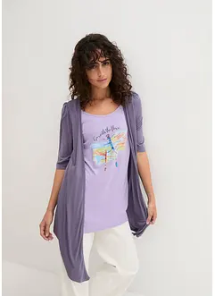 T-shirt 2 en 1 en viscose, bonprix