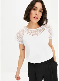 Shirt mit Spitze, bonprix