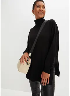 Rollkragenpullover aus Viskose-Mix, bonprix