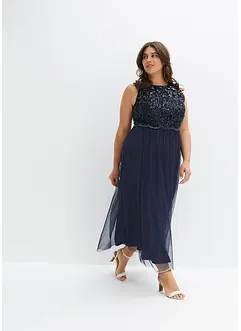 Maxikleid mit Paillettenstickerei, bonprix