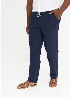 Regular Fit Schlupfhose mit Leinen, Straight, bonprix
