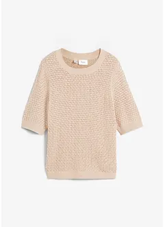 Strickshirt, halbarm, bonprix