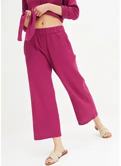 Pantalon en gaze de coton, bonprix