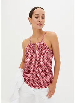 Top à fines bretelles en viscose extensible douce, bonprix
