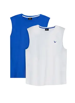 Muskelshirt (2er Pack) aus reiner Bio-Baumwolle, bonprix