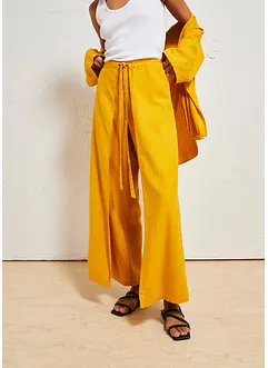 Palazzo-Hose aus luftigem Leinen-Mix, bonprix